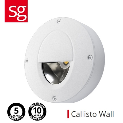 Applique ronde SG Callisto blanche - SG 912015 