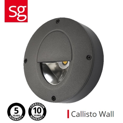 Applique ronde SG Callisto graphite - SG 923015