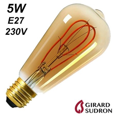 Ampoule LED Edison Loops 5W E27 230V | GIRARD SUDRON 716604