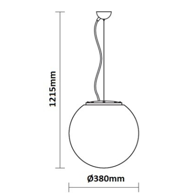 Dimensions suspension sphère REDO Baloo 9974