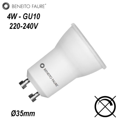 Ampoule GU10 Ø35mm 4W 230V - BENEITO TUTTO 3445 3446