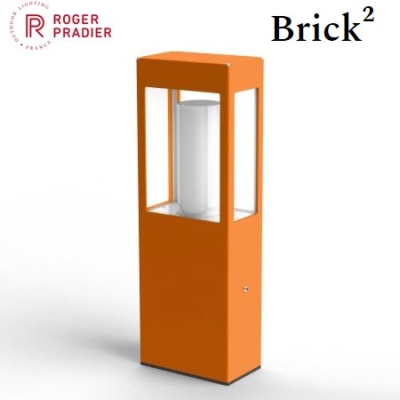 Borne basse ROGER PRADIER BRICK2 orange pur 108002114