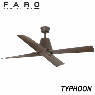 Ventilateur extérieur marron - FARO TYPHOON 33490