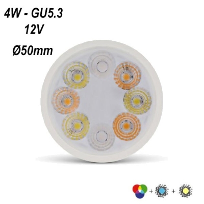 Réflecteur ampoule LED MR16 RGB - MIIDEX 78391