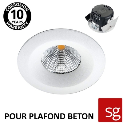 Spot LED blanc à encastrer dans le bêton - SG Uniled Isosafe BLADE