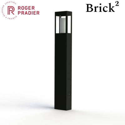 Borne haute ROGER PRADIER Brick2 gris anthracite 108007006