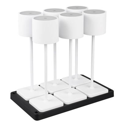 Kit de 6 Lampes de table blanches avec station de charge - TRIO FERNANDEZ R54096631