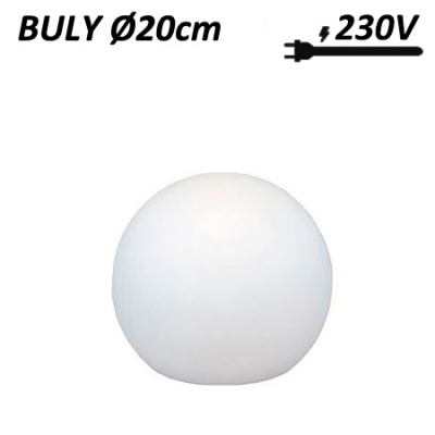 Boule lumineuse 230V diamètre 20cm