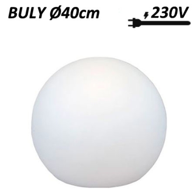 Boule lumineuse 230V diamètre 40cm