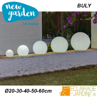 NEW GARDEN Boules lumineuses pour l'extérieur