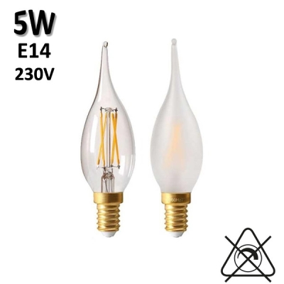 Ampoule flamme grand siècle 5W E14 230V - GIRARD SUDRON GS4