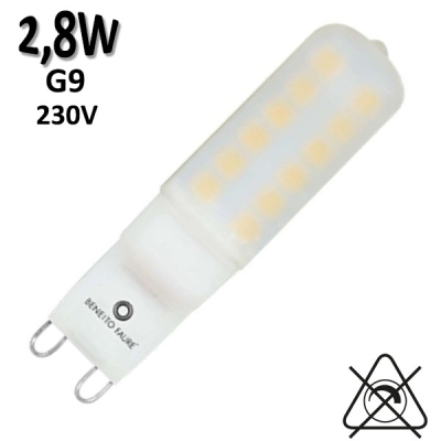 BENEITO 130L195 | Ampoule LED G9 2,8W 5000K ou 3000K