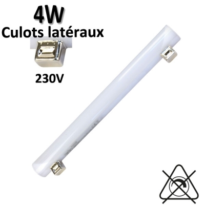 Tube LED 4W 230V - Culots latéraux ARIC 54000