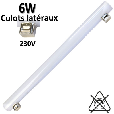 Tube LED 6W 230V - Culots latéraux ARIC 54001