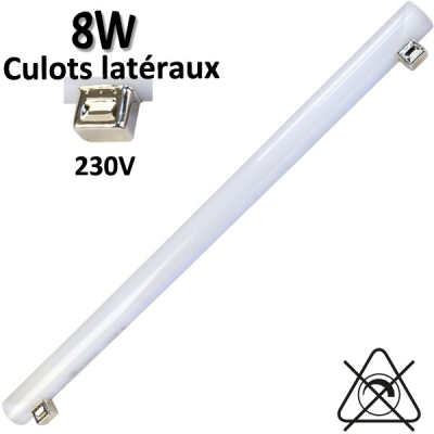 Tube LED 8W 230V - Culots latéraux ARIC 54002