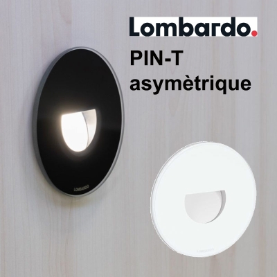 LOMBARDO Pin-t asymètrique - encastré mural rond