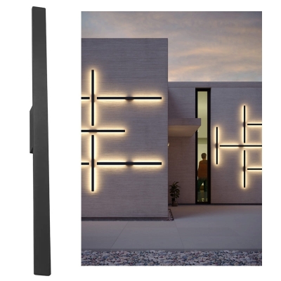 Barre LED noire pour éclairage façade - REDO Reflexa 90623 90625