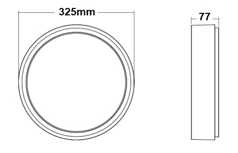 dimensions luminaire SG LIGHTING FRAME ROUND MAXI