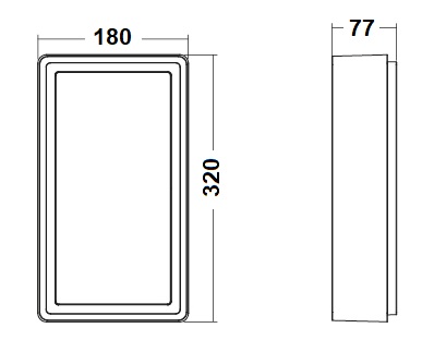 dimensions luminaire SG LIGHTING FRAME