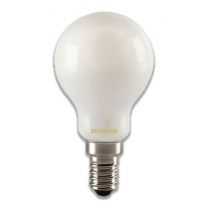 Ampoule filament LED sphérique satinée E14